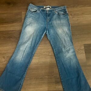 GAP Women's Flare Jeans in Light Blue vintage ultra low rise 16